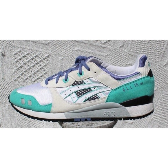 Men's Asics Gel-Lyte 3 OG White aqua size 12 1191A266 - Picture 4 of 10